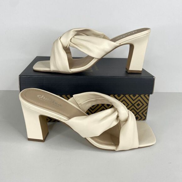 Charles By Charles David Jamba Block Slide Sandal Women's White Size 10 NIB - Picture 3 of 8